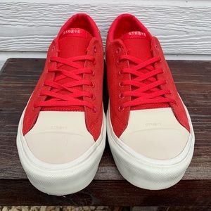 STRAYE Stanley Ben Baller Red Suede Skate Shoes 13